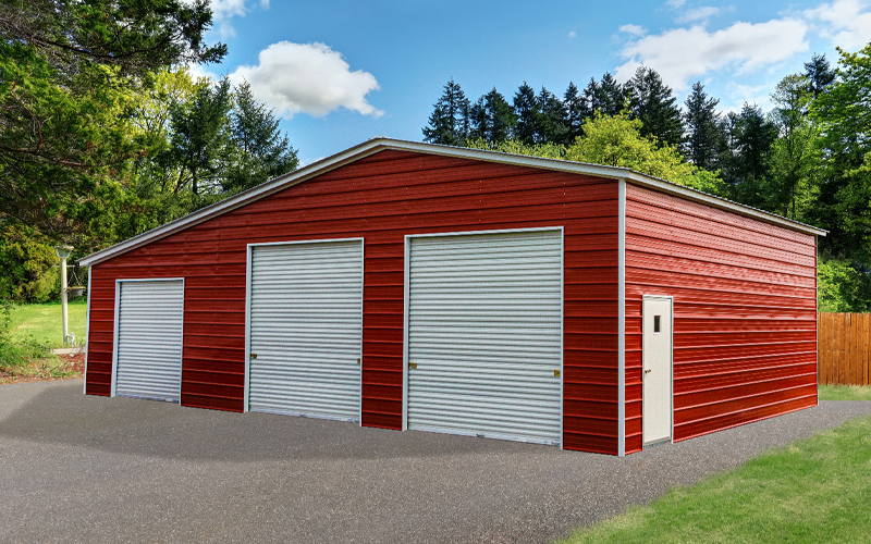 Garage with Lean to