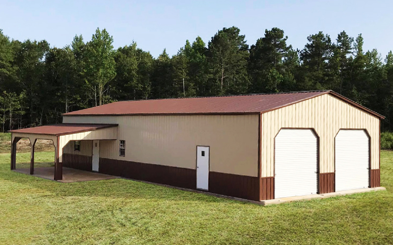 Garage with Lean to