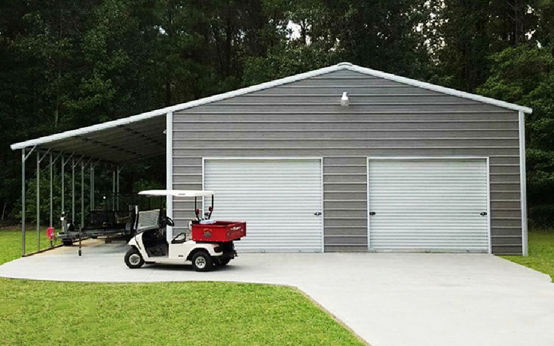 Garage with Lean to