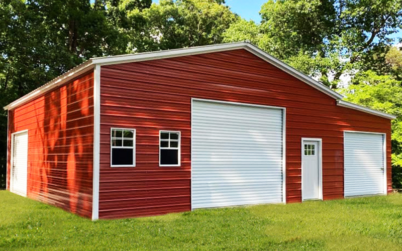 Garage with Lean to